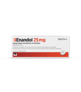 ENANDOL 25 MG 16 COMPRIMIDOS RECUBIERTOS