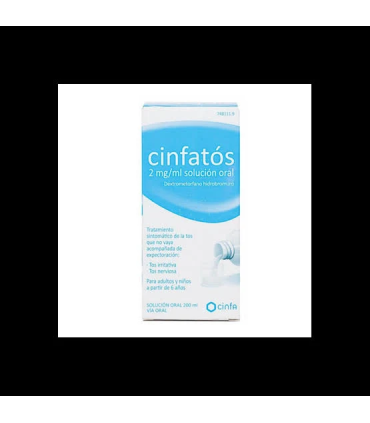CINFATOS ANTITUSIVO 2 MG/ML SOLUCION ORAL 1 FRASCO 200 ML