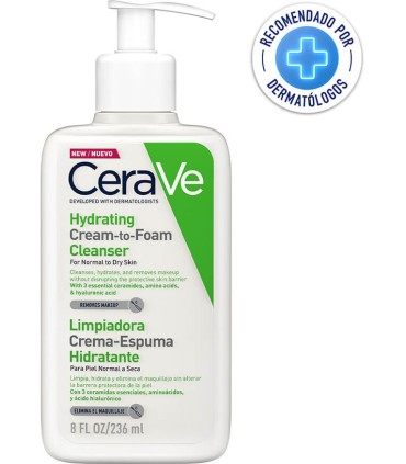 CERAVE LIMPIADORA CREMA ESPUMA HIDRATANTE  1 ENVASE 236 ML