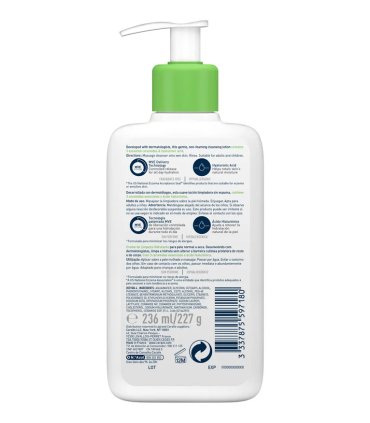 CERAVE LIMPIADORA HIDRATANTE  1 ENVASE 236 ML