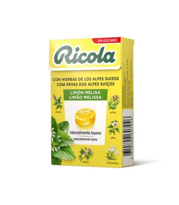 Caramelos Ricola® melisa de limón sin azúcar