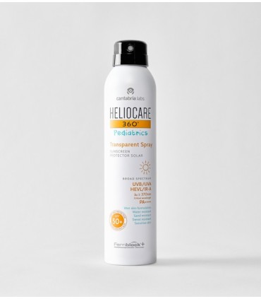 HELIOCARE 360º SPF 50+ PEDIATRICS SPRAY PROTECTOR SOLAR TRANSPARENTE 1 ENVASE 200 M