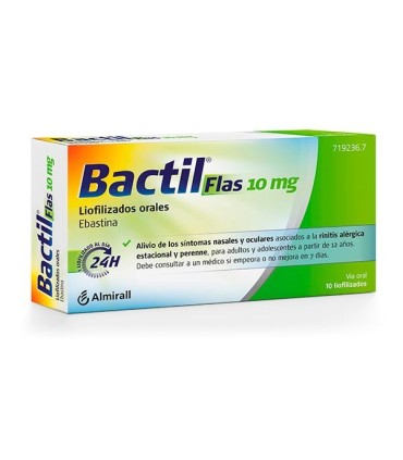 BACTIL FLAS 10 MG 10 LIOFILIZADOS ORALES