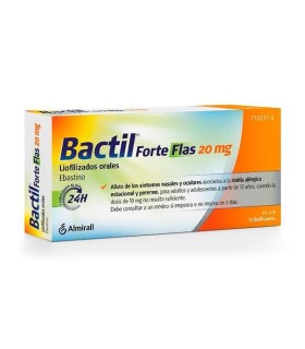 BACTIL FORTE FLAS 20 MG 10 LIOFILIZADOS ORALES