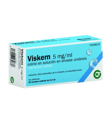 VISKERN 5 MG/ML COLIRIO EN SOLUCION 30 MONODOSIS 0,4 ML