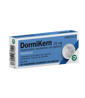DORMIKERN 25 MG 14 COMPRIMIDOS RECUBIERTOS