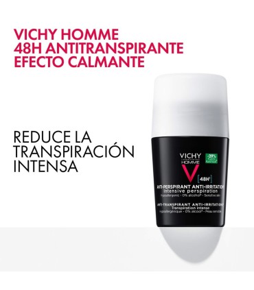 Vichy Homme Desodorante Piel Sensible | Roll-On 50 ml
