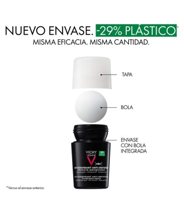 Vichy Homme Desodorante Piel Sensible | Roll-On 50 ml