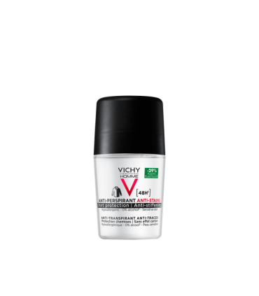 Vichy Homme Antitranspirante Antimanchas | Roll-On 50 ml