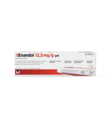 Enandol Gel Cutáneo 12,5 mg/g 60 g | Dexketoprofeno para el Dolor