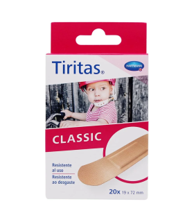 Tiritas Classic apósito adhesivo 20 unidades resistentes y transpirables para proteger cortes y pequeñas heridas Hartmann