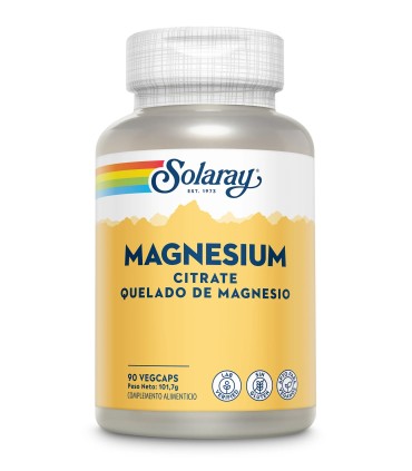 MAGNESIUM CITRATE SOLARAY  90 CAPSULAS VEGETALES