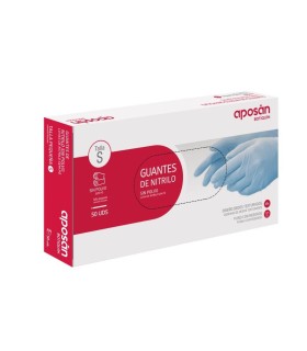 GUANTES DE NITRILO APOSAN BOTIQUIN 50 UNIDADES TALLA S