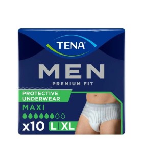 TENA MEN PROTECTIVE UNDERWEAR CALZONCILLO ABSORB INC ORINA TALLA L 10 U