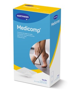 MEDICOMP COMPRESAS DE TEJIDO NO TEJIDO ESTERILES  50 UNIDADES 20 CM X 10 CM