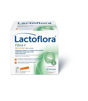 LACTOFLORA FIBRA+  28 SOBRES 5,1 G SABOR NARANJA