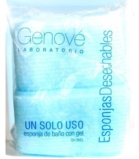GENOVE ESPONJA ENJABONADA DESECHABLE 24 ESPONJA