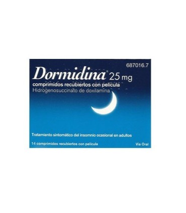 Dormidina 25 mg 14 comprimidos