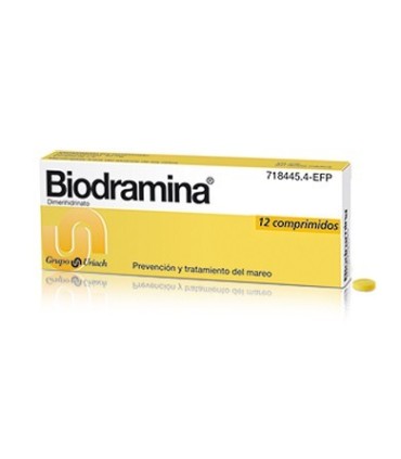 Biodramina 50 mg 12 comprimidos