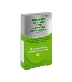 Dulcolaxo bisacodilo 5 mg 30 comprimidos gastrorresistentes
