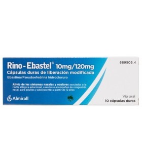 Rino ebastel 10/120 mg 7 capsulas