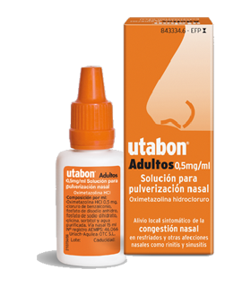 UTABON ADULTOS 0,5 MG/ML SOLUCION PARA PULVERIZACION NASAL 1 FRASCO 15 ML