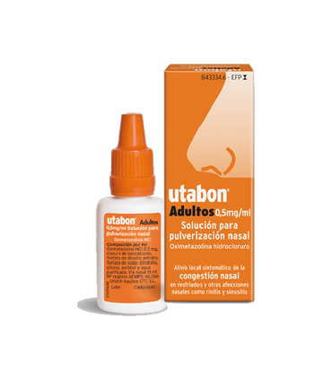 UTABON ADULTOS 0,5 MG/ML SOLUCION PARA PULVERIZACION NASAL 1 FRASCO 15 ML