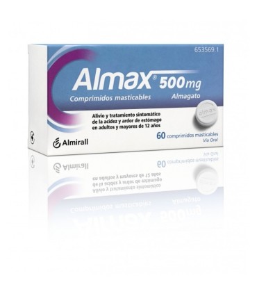 Almax 500 mg 48 comprimidos masticables