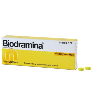 Biodramina 4 comprimidos 50mg